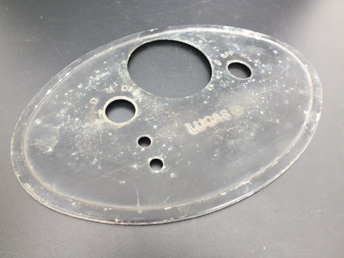 Vintage 1920s oval brass - brass, lucas