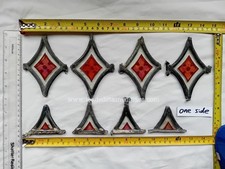 8 hand painted diamond-like