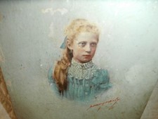 Antique Portrait Painting on