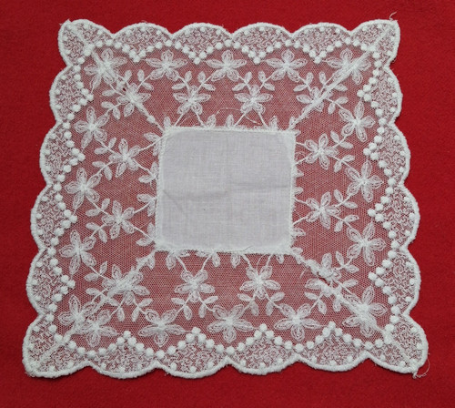 Vintage white cotton lace - lace, edge