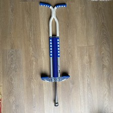 Think Gizmos Pogo Stick kids / adults. Blue, Beige, silver colour. VGC