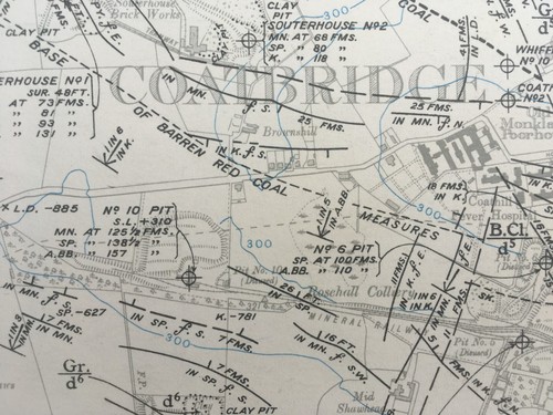 Geo map coatbridge area - map,