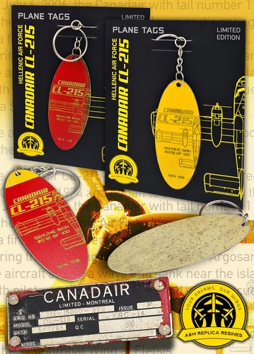 Canadair 215 plane tag - canadair, cl-215