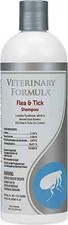 Veterinary Formula Flea and Tick Shampoo for Dogs and Cats, 16 oz Blue