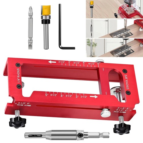Door hinge jig for router - door,