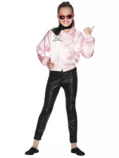 Girls Fancy Dress Grease Pink