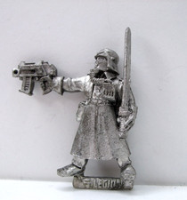 Steel Legion Commander with Power Sword Imperial Guard Metal OOP Warhammer 40k