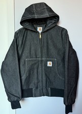 Carhartt Men's Reworked Hooded Jacket Grey Size Small Excellent Condition