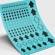 Troop Arrows Waterslide Transfers Decals