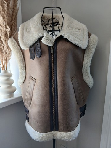 Zara faux shearling aviator - zara,