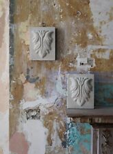 Early 20th C Pair of Carved Sandstone Corbels Architectural Elements