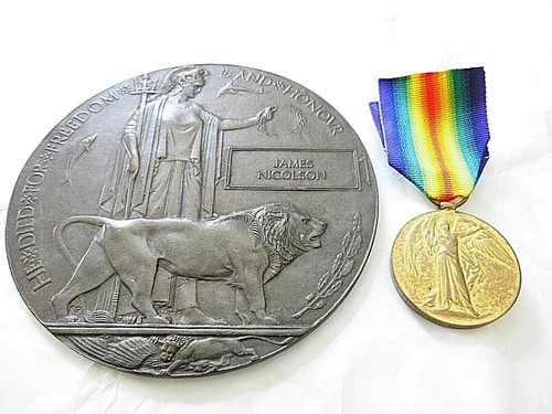 Victory medal plaque to - medal,
