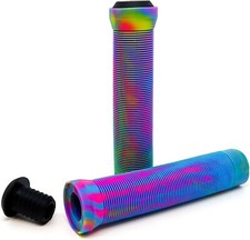 Scooter Handlebar Grips Pro Stunt Scooter Mixed Pu Multicolour Rainbow Oil Slick