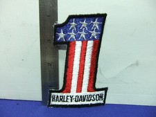 patch badge harley davidson stars stripes no1 motor cycle bike biker 1970s rocky