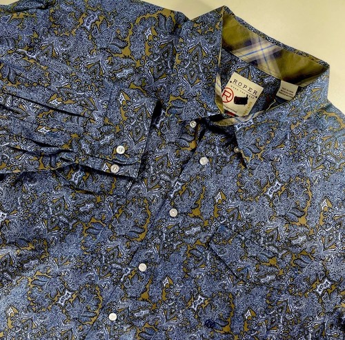 Roper shirt mens xlt button - shirt,