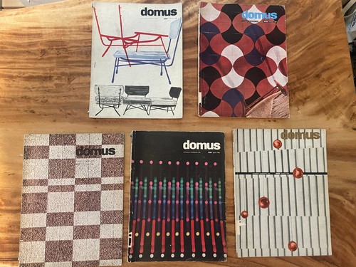 Vtg domus magazine lot 5 - lot,