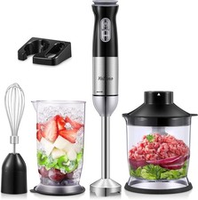 12 Speed Hand Blender Set | Immersion Chopper, Whisk, Food Grinder, Mixer