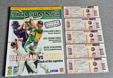 CRICKET PROGRAMME & TICKETS **