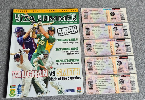 Cricket programme tickets - cricket, &