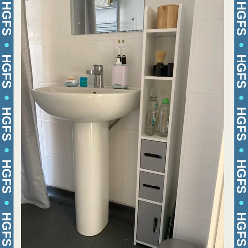 Tall bathroom cabinet - cabinet, storage