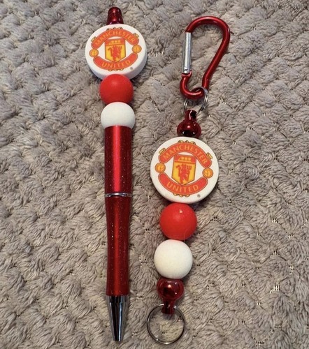 Man utd beaded pen - man, &