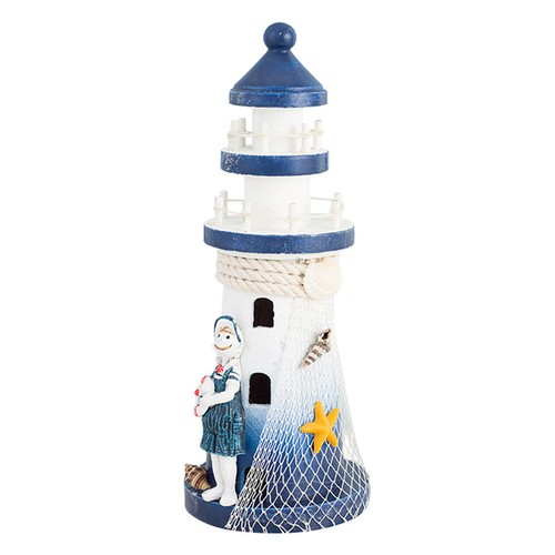 Wooden lighthouse ornament - lighthouse,