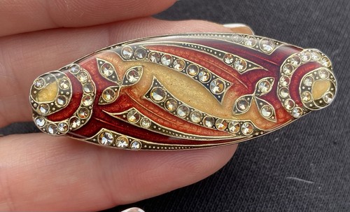 Vintage french art deco enamel - french,