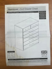 Vancouver 5+2 Wooden Chest of Drawers Set - Dark Brown Bedroom Furniture