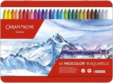 Caran d'Ache Creative Art Materials NeoColor II Water Soluble Wax Pastel Set