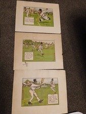 3 Chas CROMBIE CRICKET PERRIER PRINTS