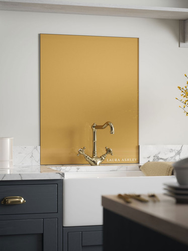 Laura ashley splashback - ashley, brass