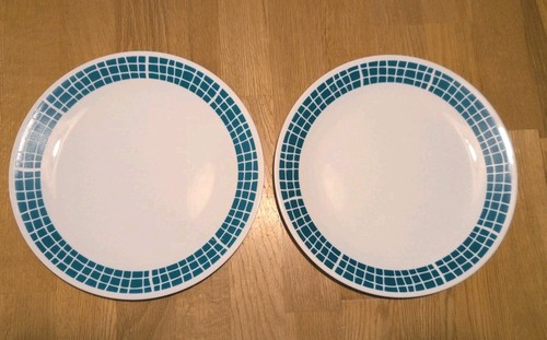 Vtg corelle aqua tiles - corelle,