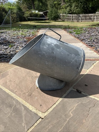 Vintage galvanised zinc danish - zinc,