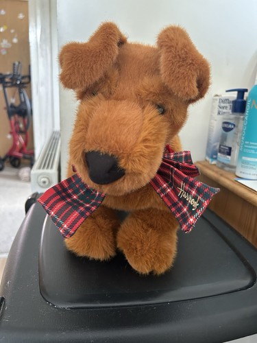 Harrods brown plush dog - harrods,