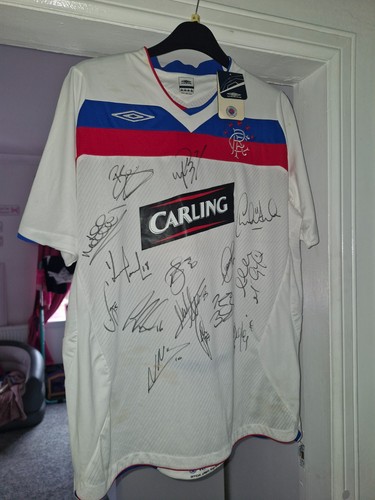 Rangers signed football - signed,