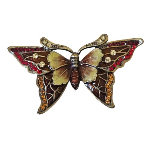 Vintage enamel butterfly - vintage,