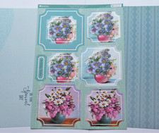 Kanban Chrysanthemum in Bloom Floral Toppers, Inserts & Card Kit Postage Discoun