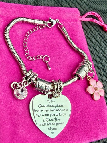 Granddaughter charm bracelet - granddaughter,