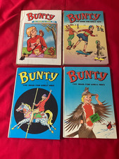 Collection of Vintage UK Girls Annual - BUNTY (The Book for Girls)  - DC Thomson