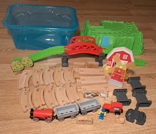 Genuine hape wooden train - train, set