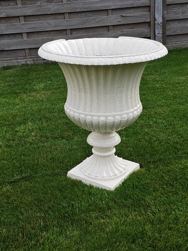 Cast iron french garden urn - cast,