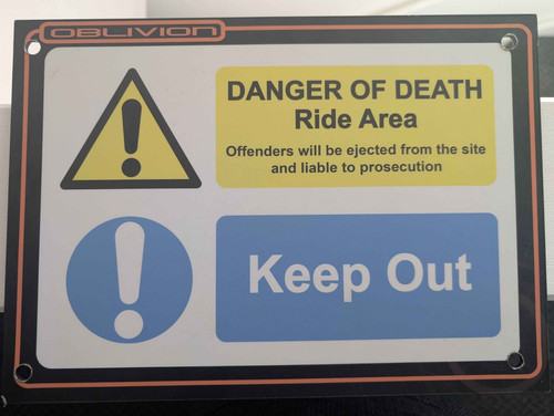 Alton towers oblivion - towers, ride