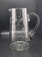 Tall Edwardian Etched Glass