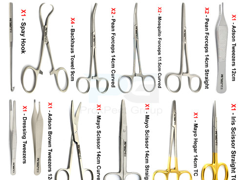 Veterinary spay kit small - kit,