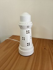 John Lewis Lighthouse Ceramic Table Lamp About 27cm Tall