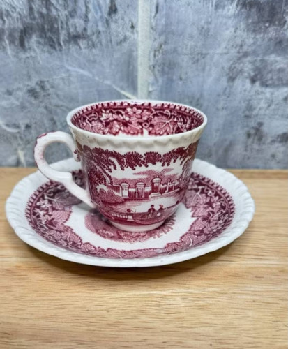Antique mason demitasse red - mason's,