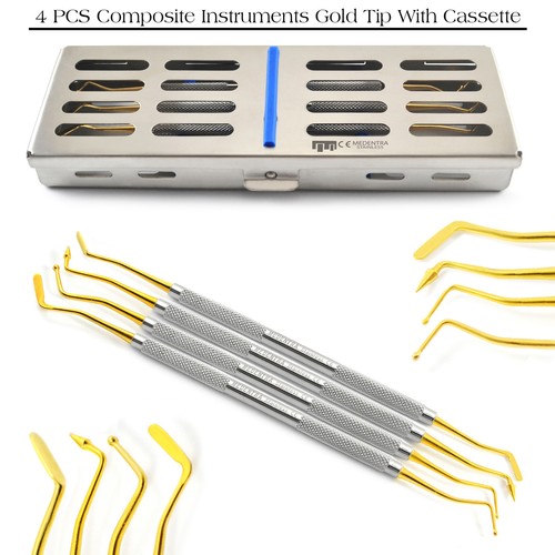 Dental composite gold tip - gold,