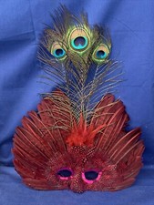 STUNNING Real Feather Peacock