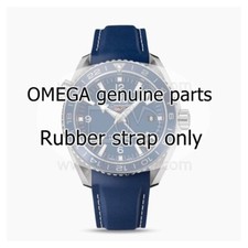 Omega blue rubber - omega, strap