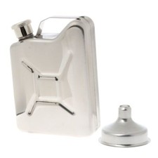 5oz Stainless Steel Jerry Can Hip Flask Liquor Whisky Pocket Bottle Men Gift